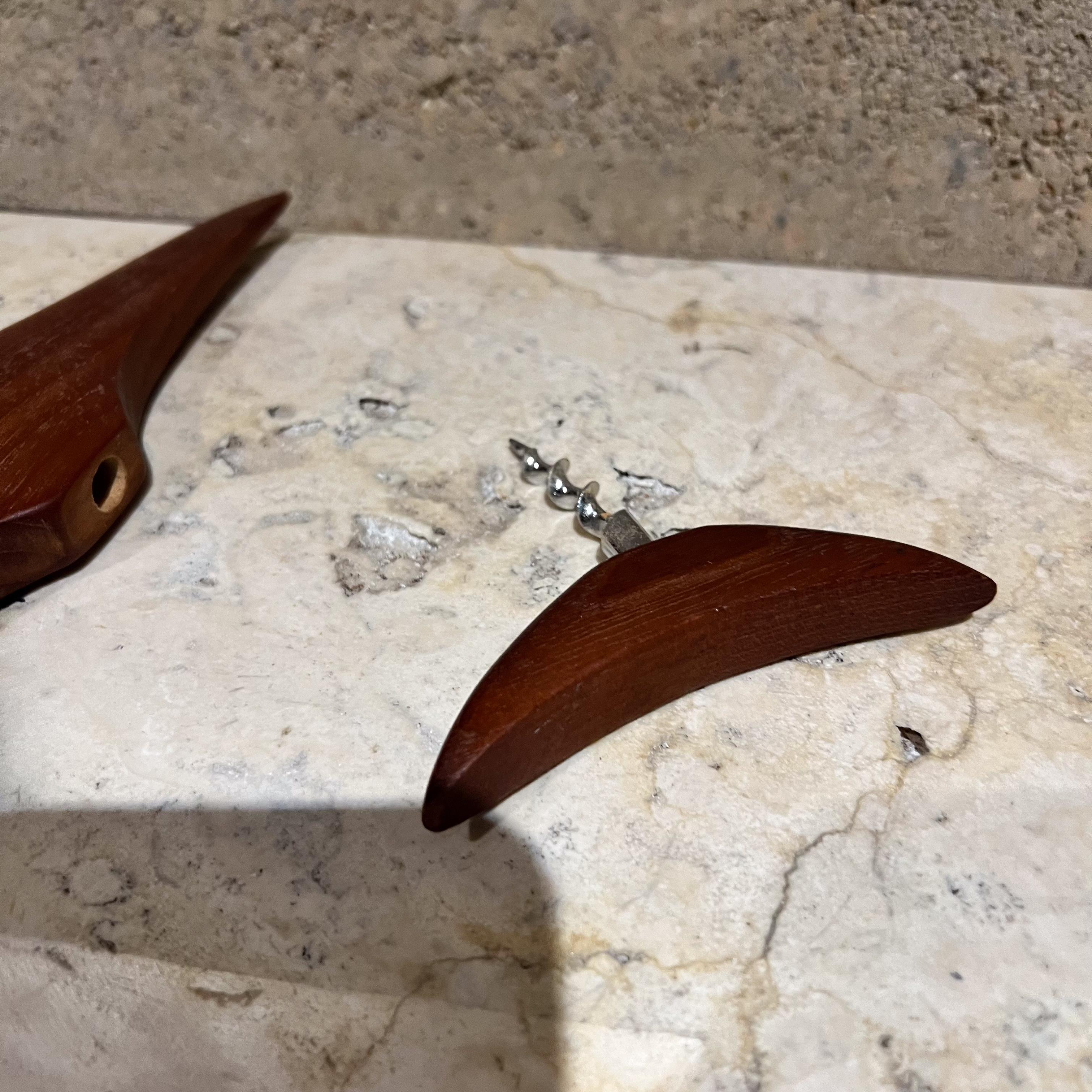 1960s Modernist Teak Fish Bottle Opener In Good Condition For Sale In Chula Vista, CA