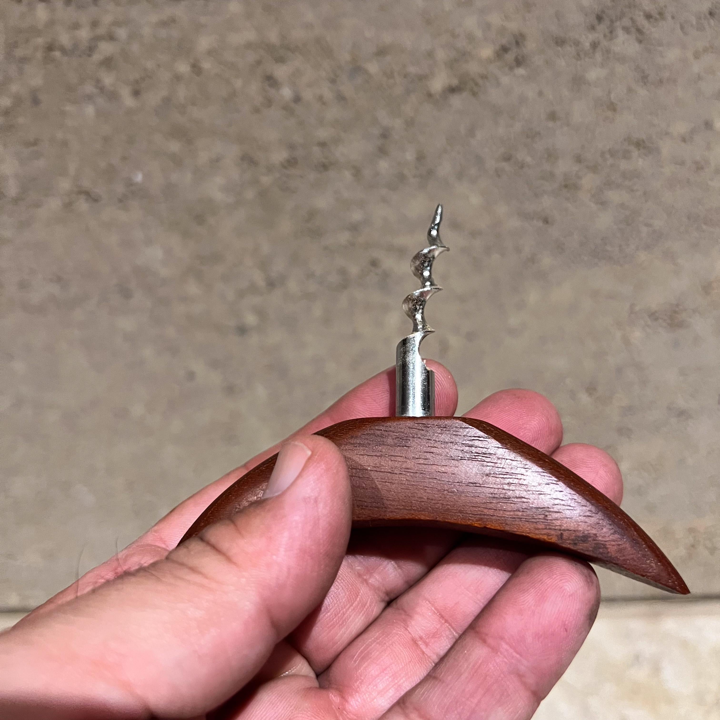 Mid-20th Century 1960s Modernist Teak Fish Bottle Opener For Sale