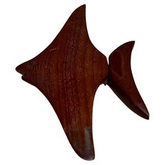 1960s Modernist Teak Fish Bottle Opener