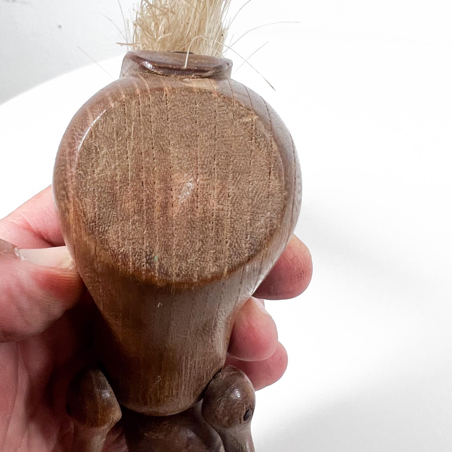 1960s Modernist Wood Squirrel Personal Valet Brush Style Bojesen For Sale 9