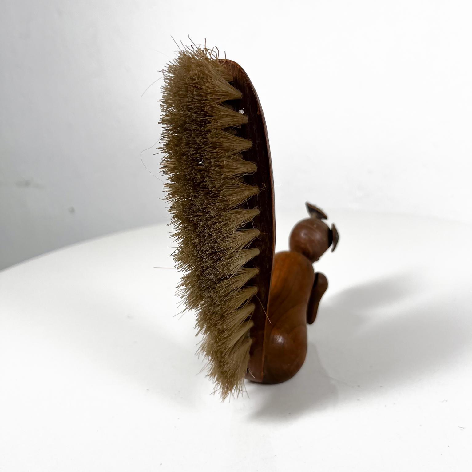 1960s Modernist Wood Squirrel Personal Valet Brush Style Bojesen For Sale 3
