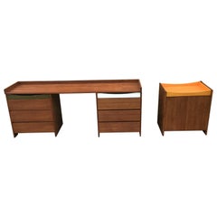 1960s Modular Desk Summa/Conran Storage Cabinet/1960s Chest of Draws