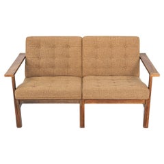 1960s Moduline Rosewood Loveseat / Sofa by Ole Gjerlov-Knudsen and Torben Lind