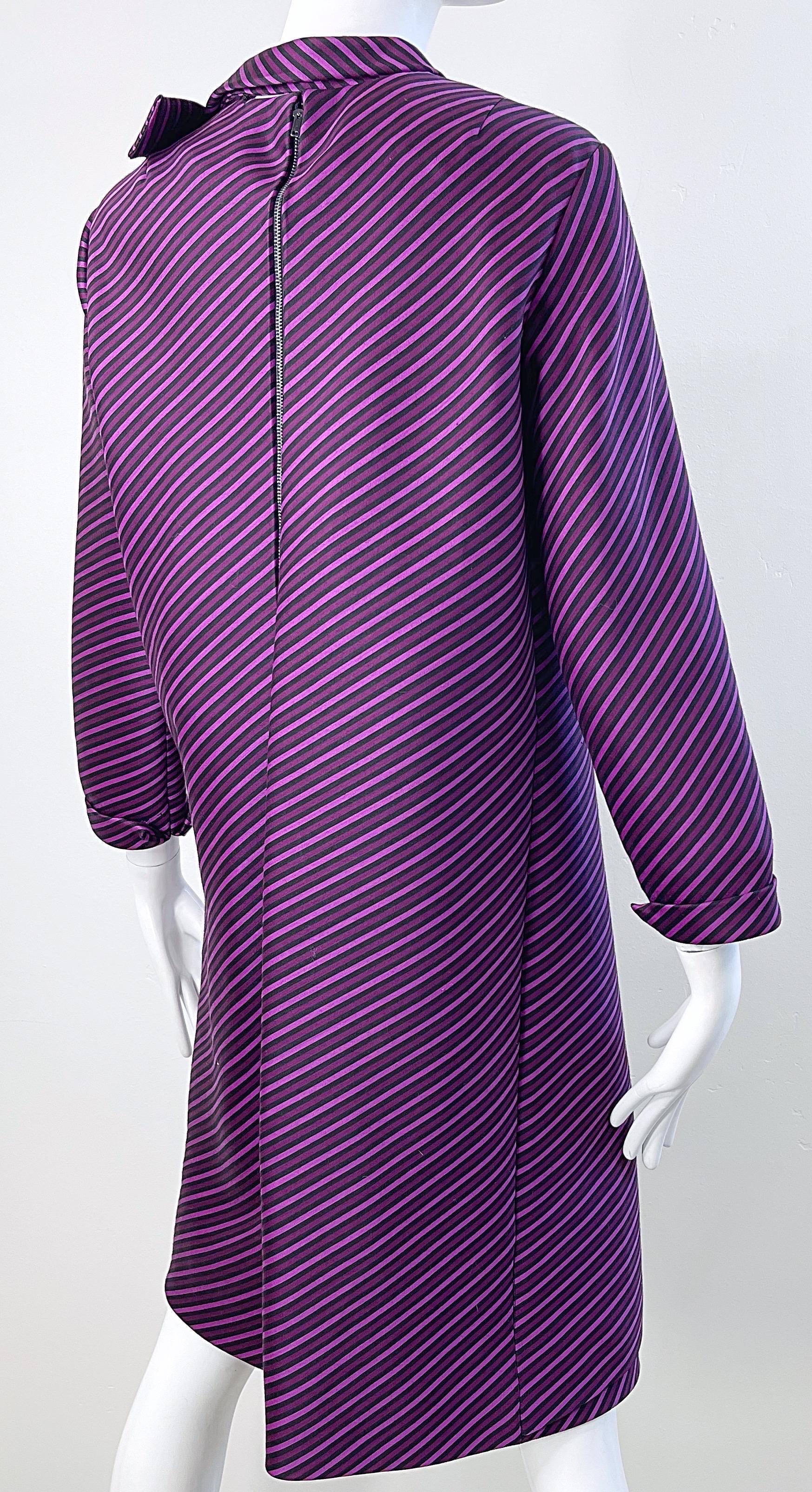 purple 60's dress