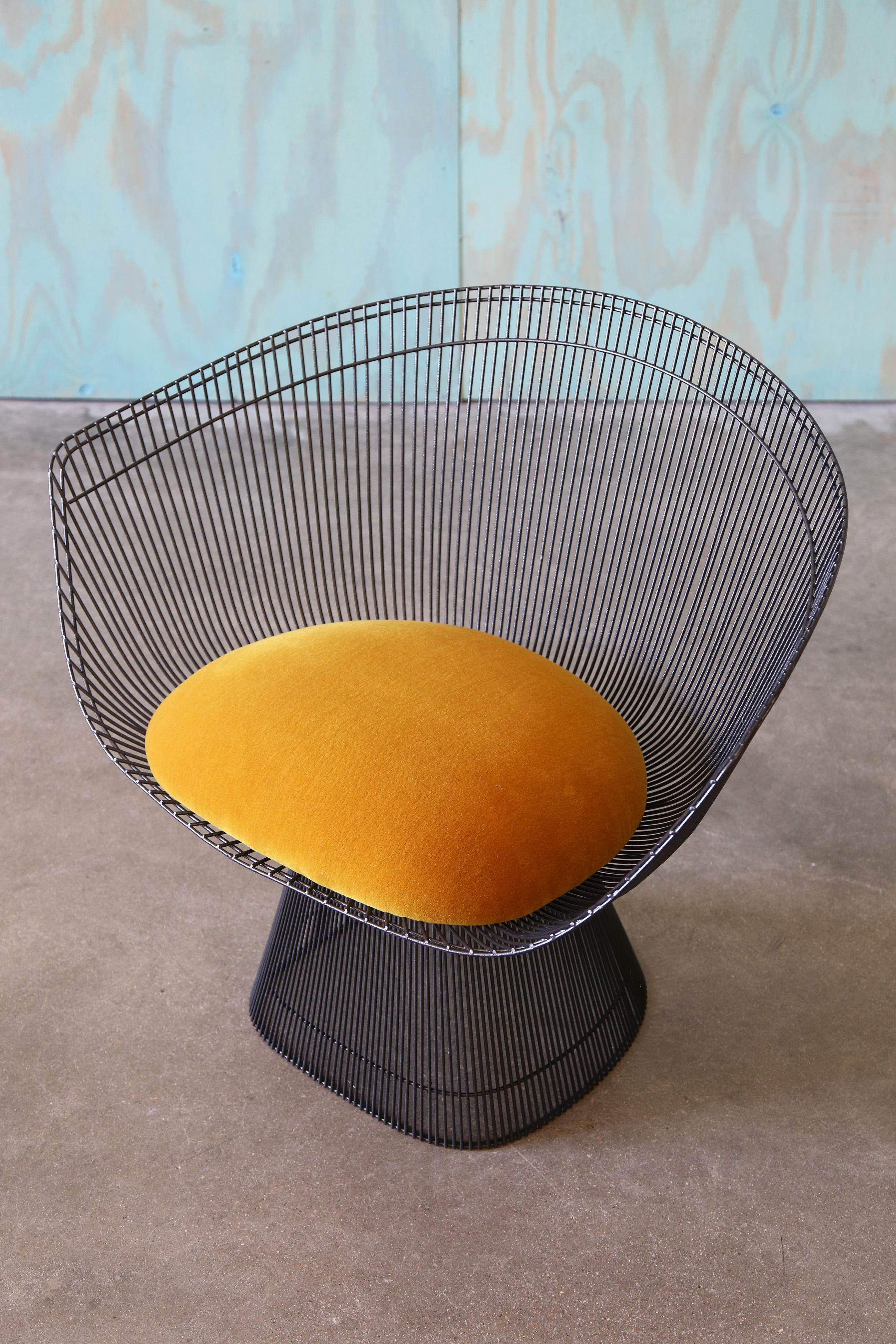 Sillón de Mohair Warren Platner para Knoll de los años 60 Mid Century Modern en venta 3