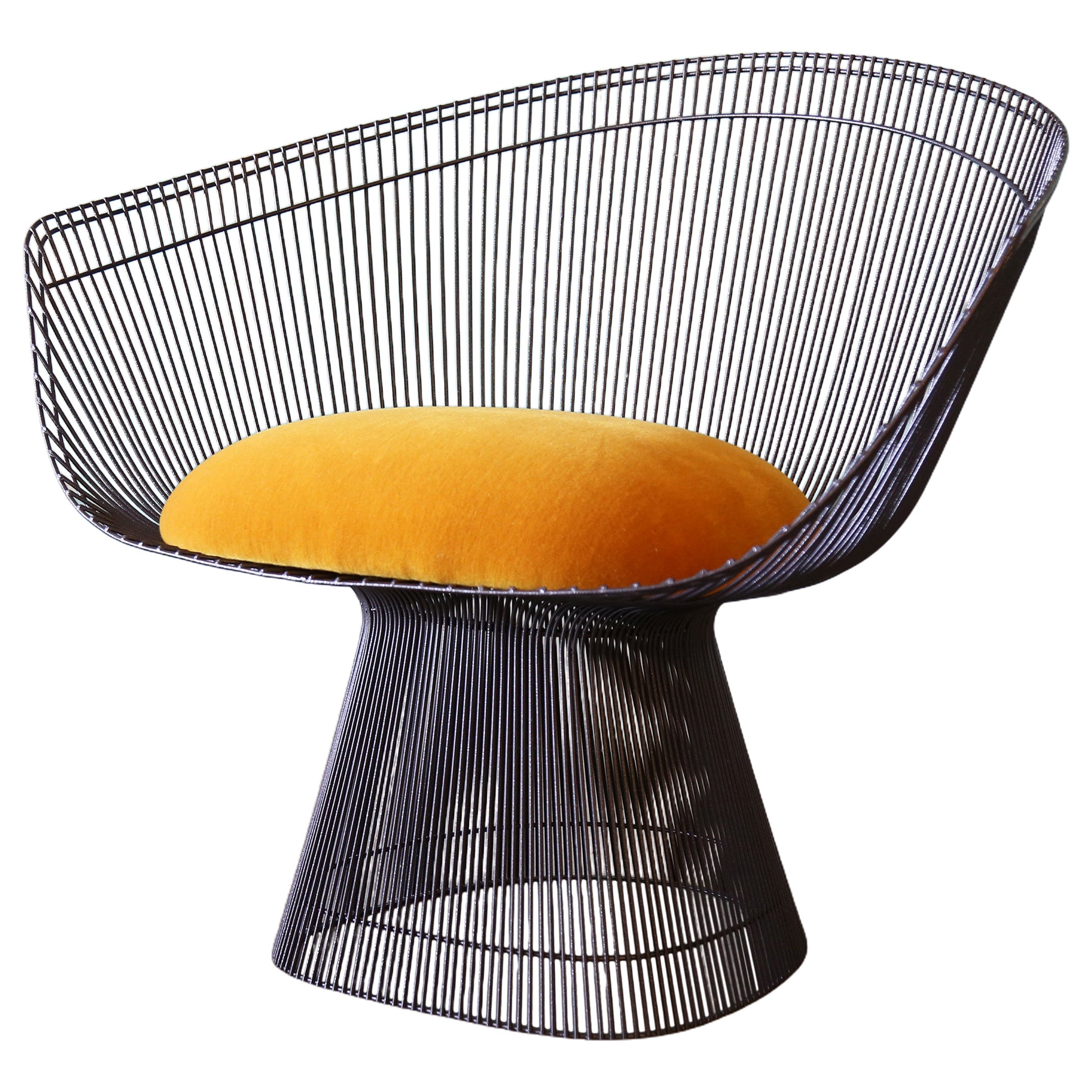 1960s Mohair Warren Platner for Knoll Lounge Armchair Mid Century Modern
