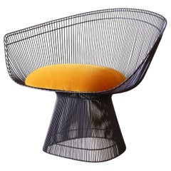 1960s Mohair Warren Platner for Knoll Lounge Armchair Mid Century Modern