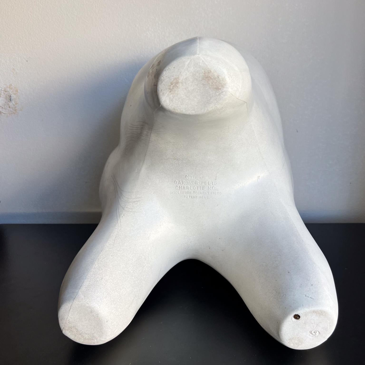 1960s Molded Plastic Tooth Stool Pop Art by Gardner-Felts North Carolina 7