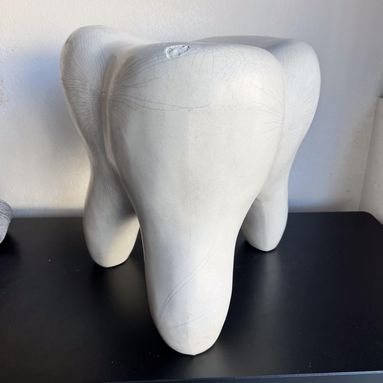1960s Molded Plastic Tooth Stool Pop Art by Gardner-Felts North Carolina In Good Condition In Chula Vista, CA