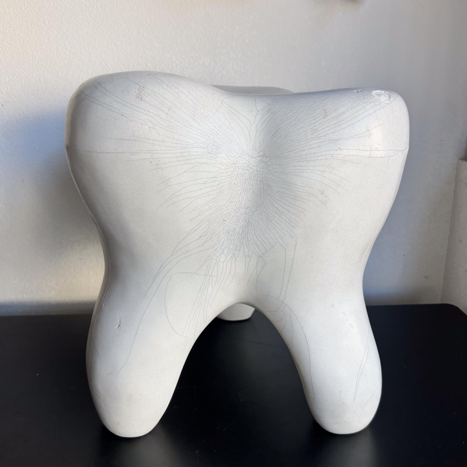 1960s Molded Plastic Tooth Stool Pop Art by Gardner-Felts North Carolina 3