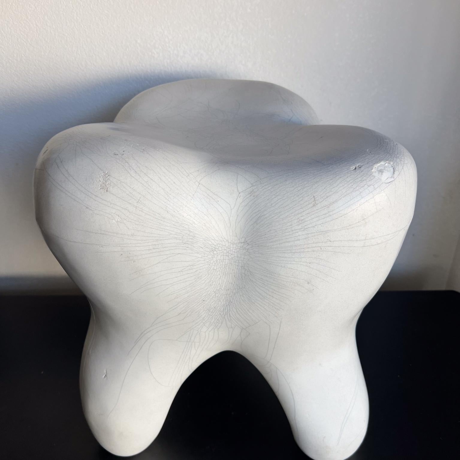 1960s Molded Plastic Tooth Stool Pop Art by Gardner-Felts North Carolina 4