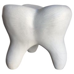 1960s Molded Plastic Tooth Stool Pop Art by Gardner-Felts North Carolina