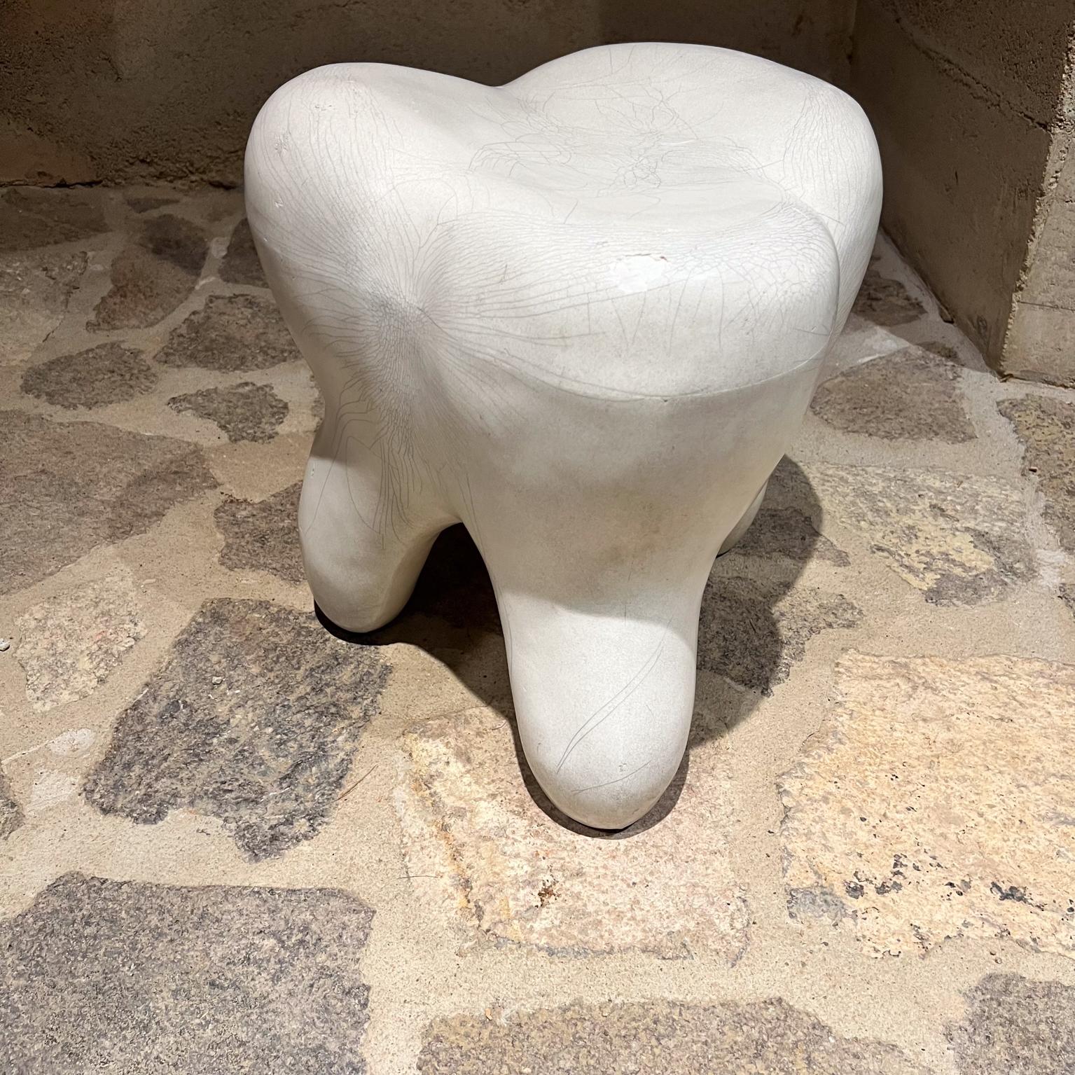 1960s Molded Plastic Tooth Stool Pop Art by Gardner-Felts North Carolina 13