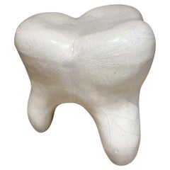 1960s Molded Plastic Tooth Stool Pop Art by Gardner-Felts North Carolina
