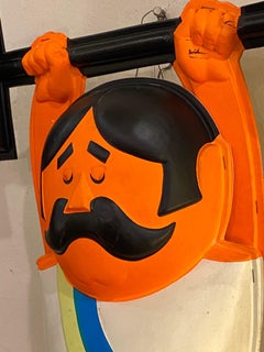 1960’s Molded Plastic Weight Lifter with moving arms