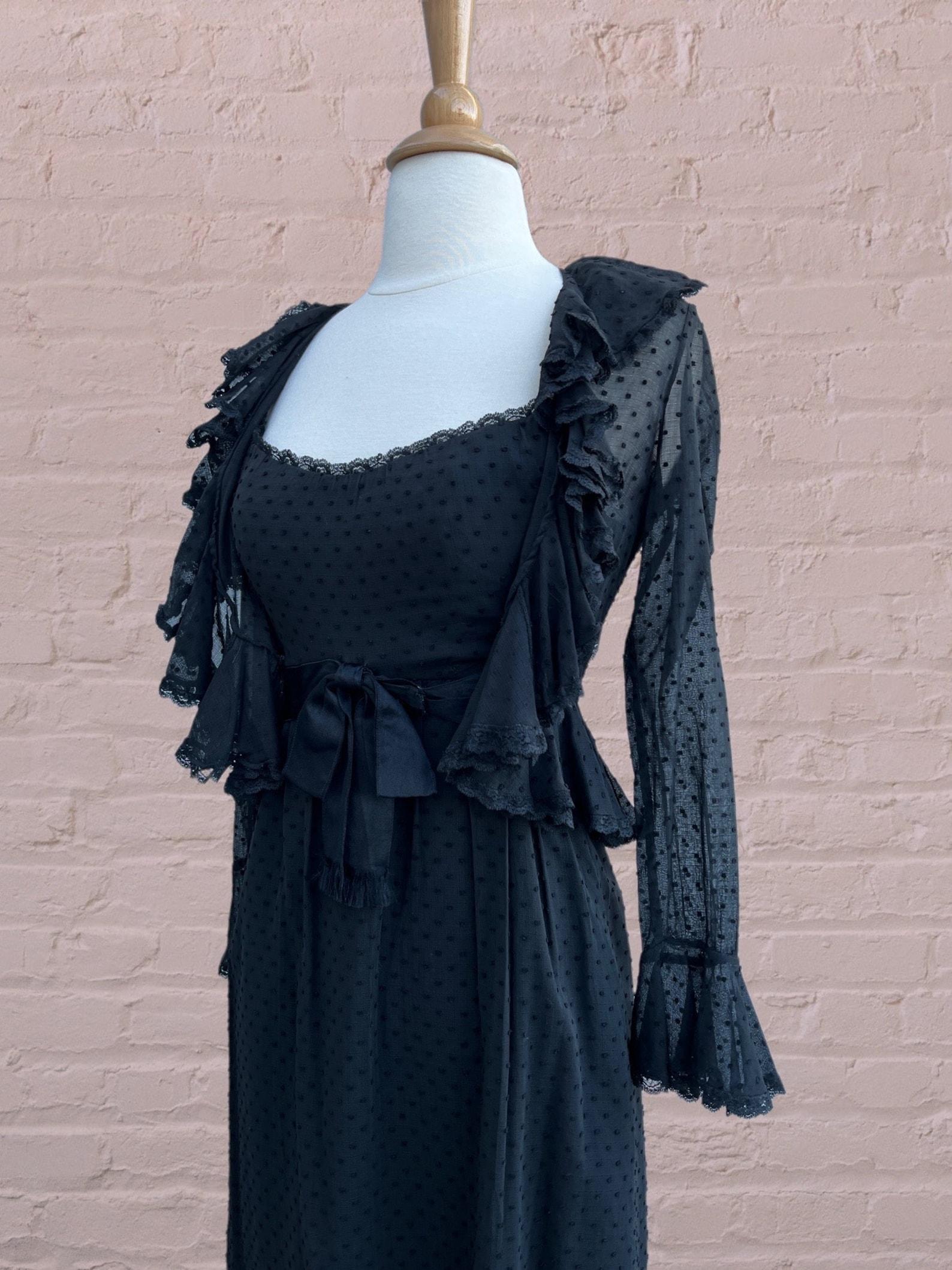 Vestido de Lunares Suizos Mollie Parnis en venta 1