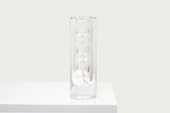 Vase en verre transparent Mona Morales-Schildt pour Kosta Boda, années 1960