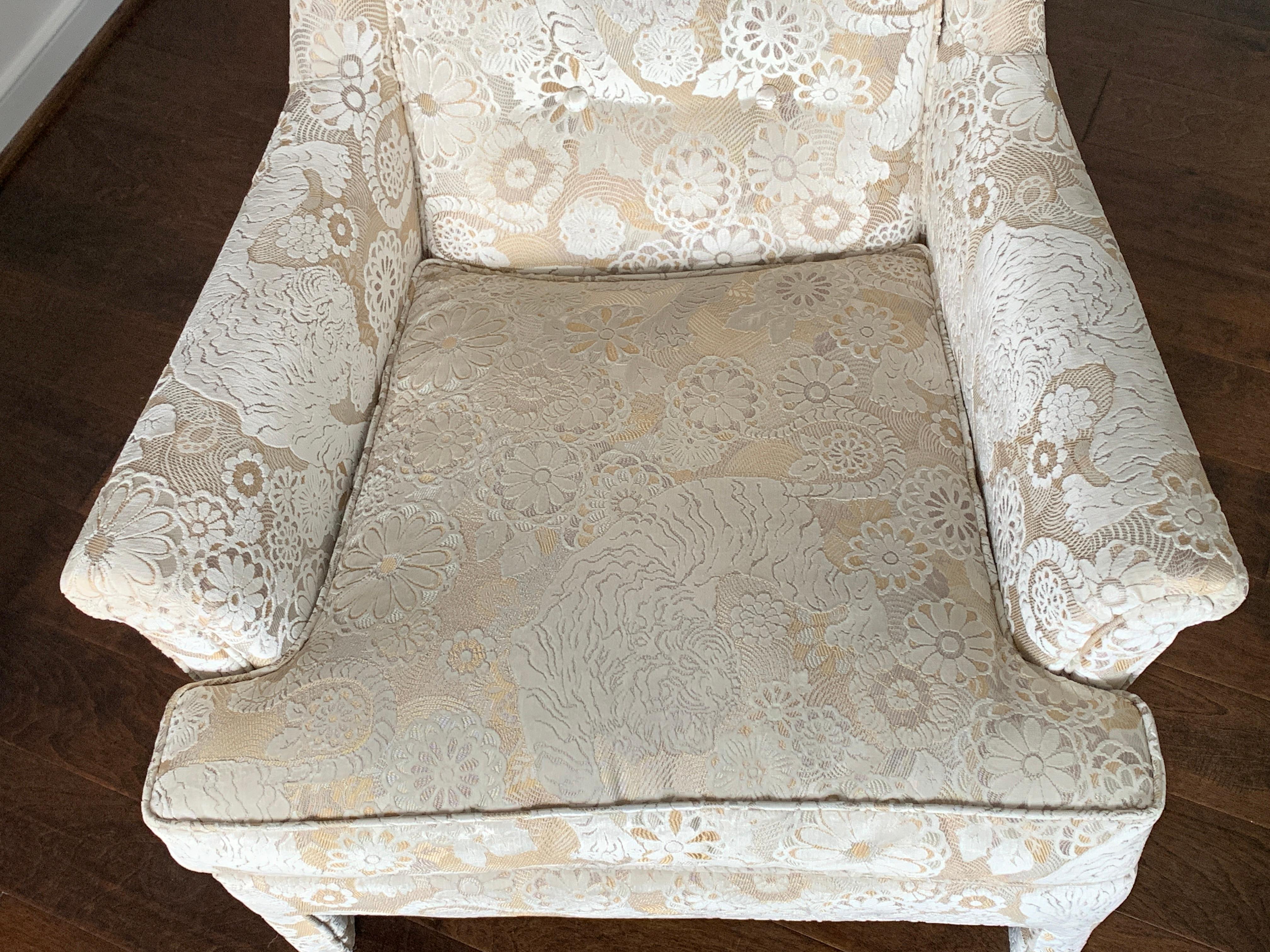 1960s Monochromatic Armchairs in New Scalamandré Velvet, Pair 4
