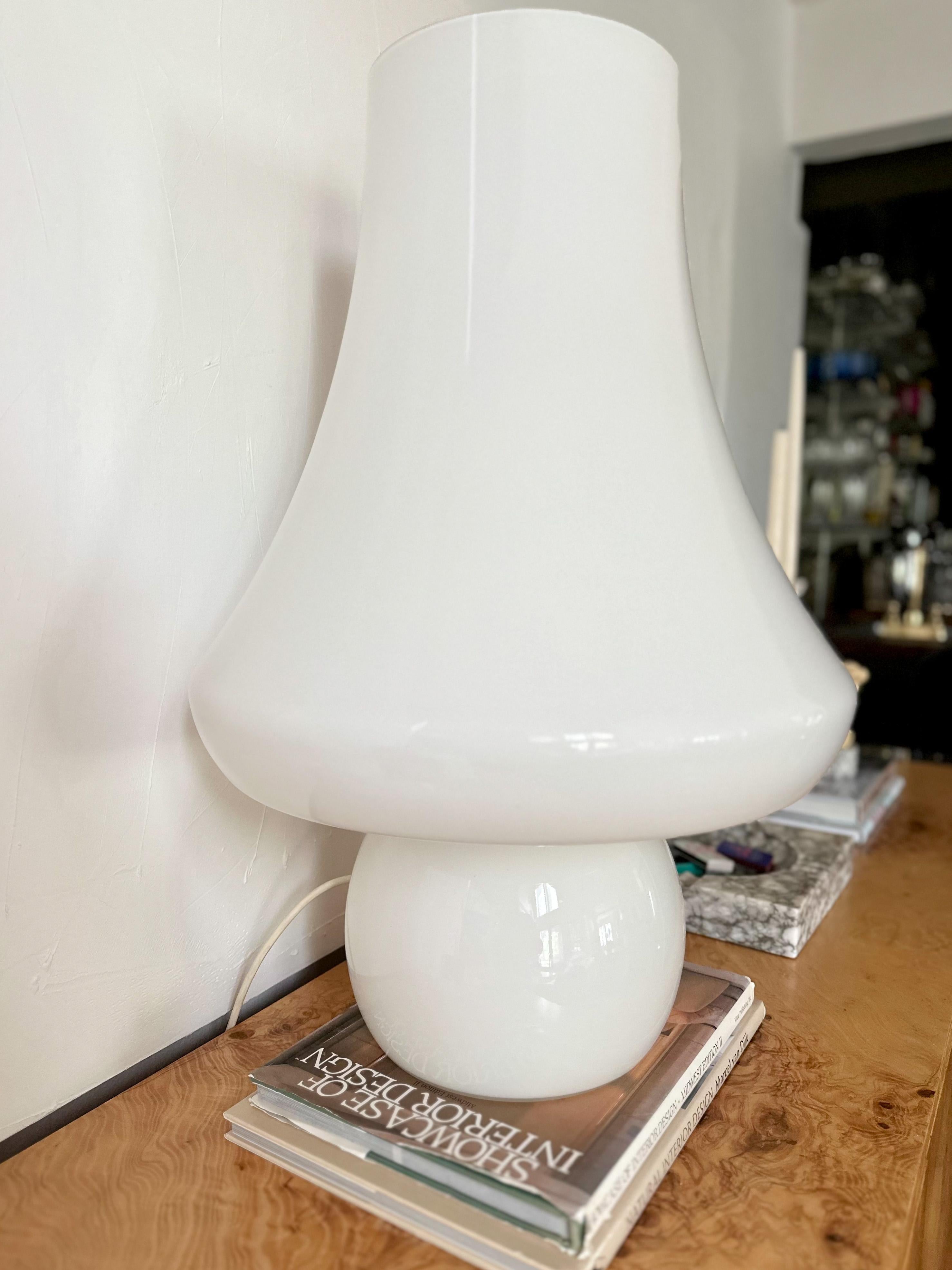 1960s Monumental Murano Glass Mushroom Lamp by Vetreria De Majo 3