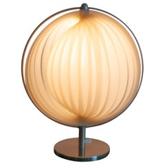 1960s “Moon” Table Lamp Attributed to Verner Panton — Chrome Frame
Ribbed Plas