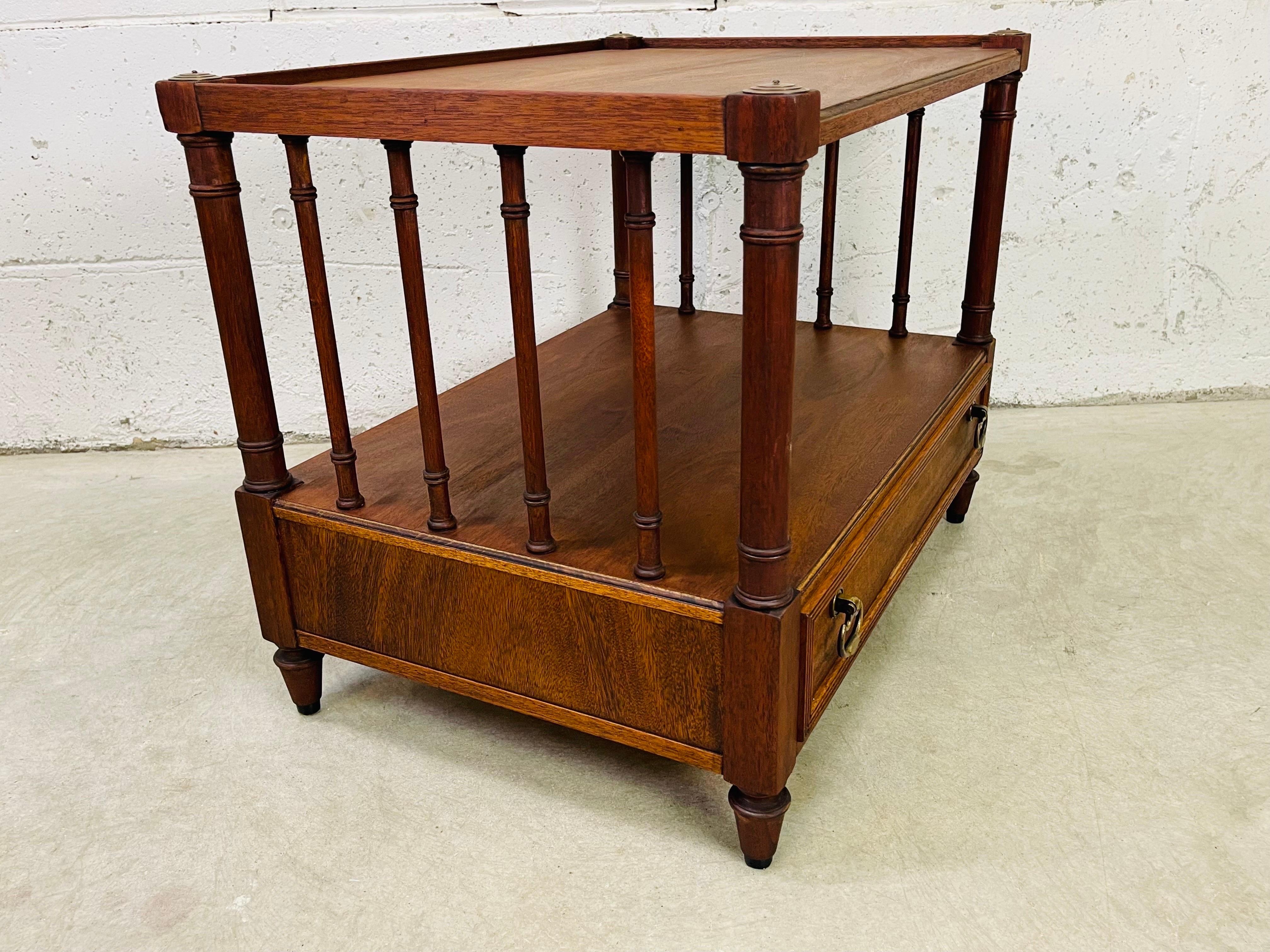 1960s Morganton Tidewater Collection Side Table In Good Condition For Sale In Amherst, NH