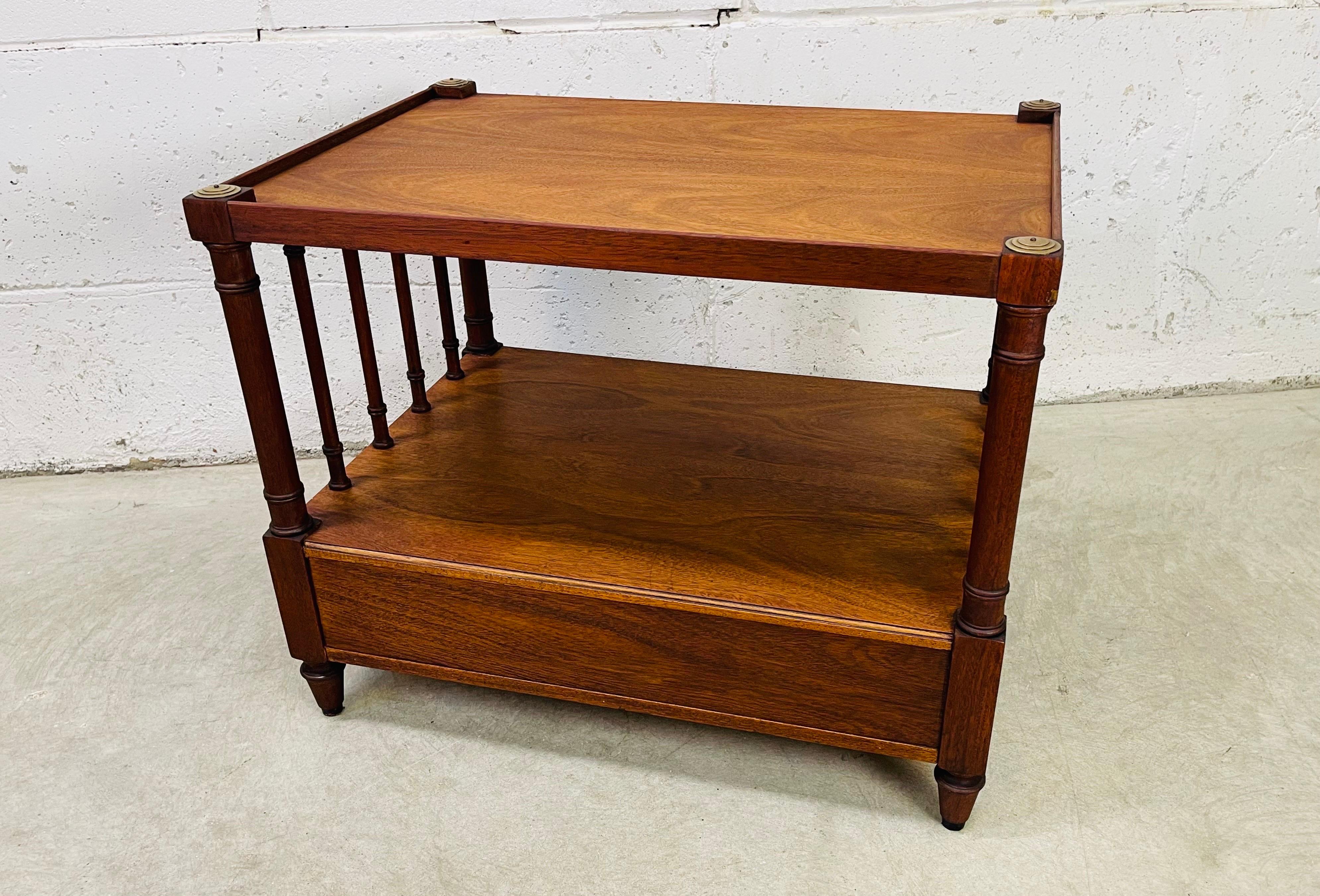 Mahogany 1960s Morganton Tidewater Collection Side Table For Sale