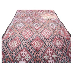 1960s Vintage Moroccan Berber Rug by Berber Tribes, Hand-Woven Wool
