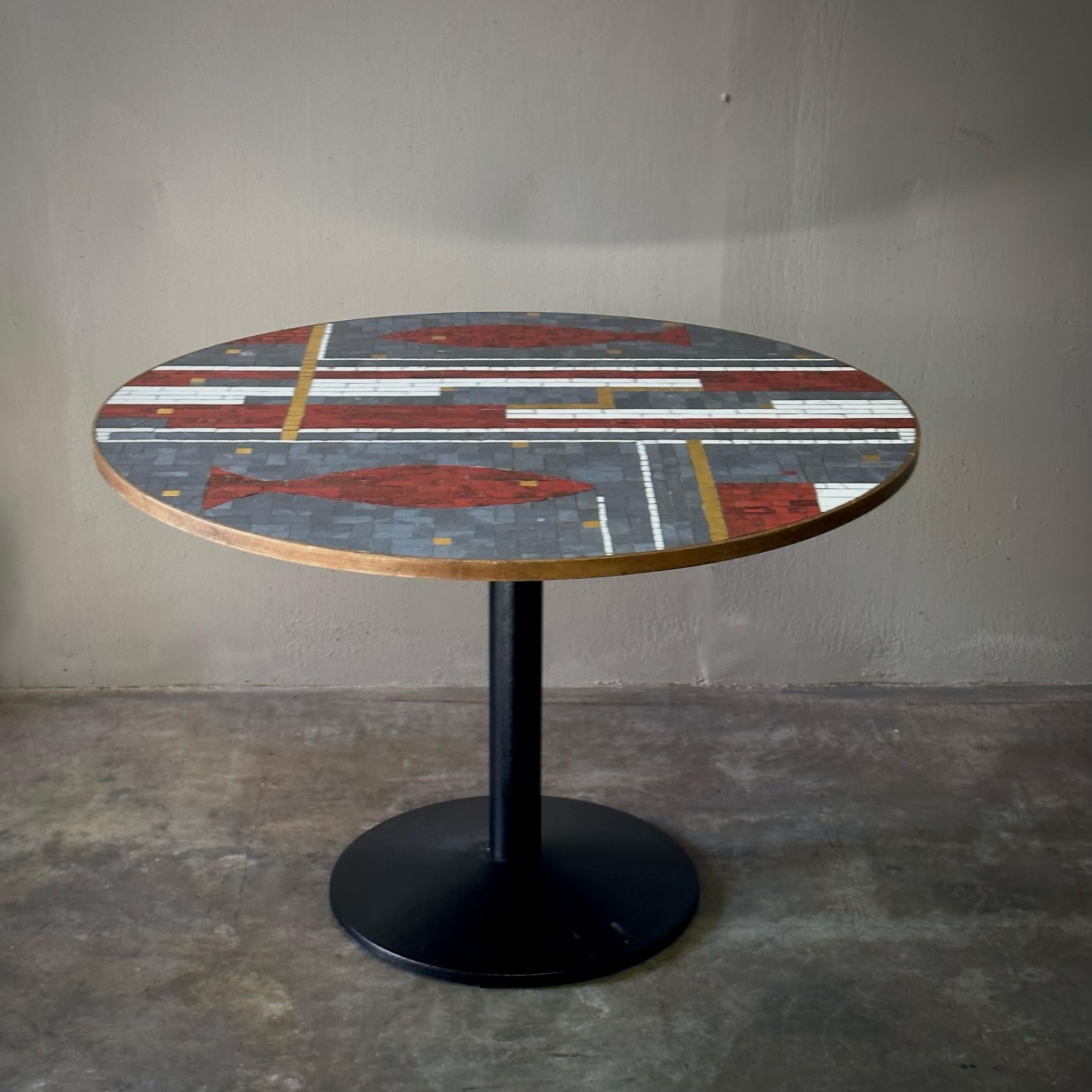 Mid-20th Century 1960s Mosaic Center or Dining Table