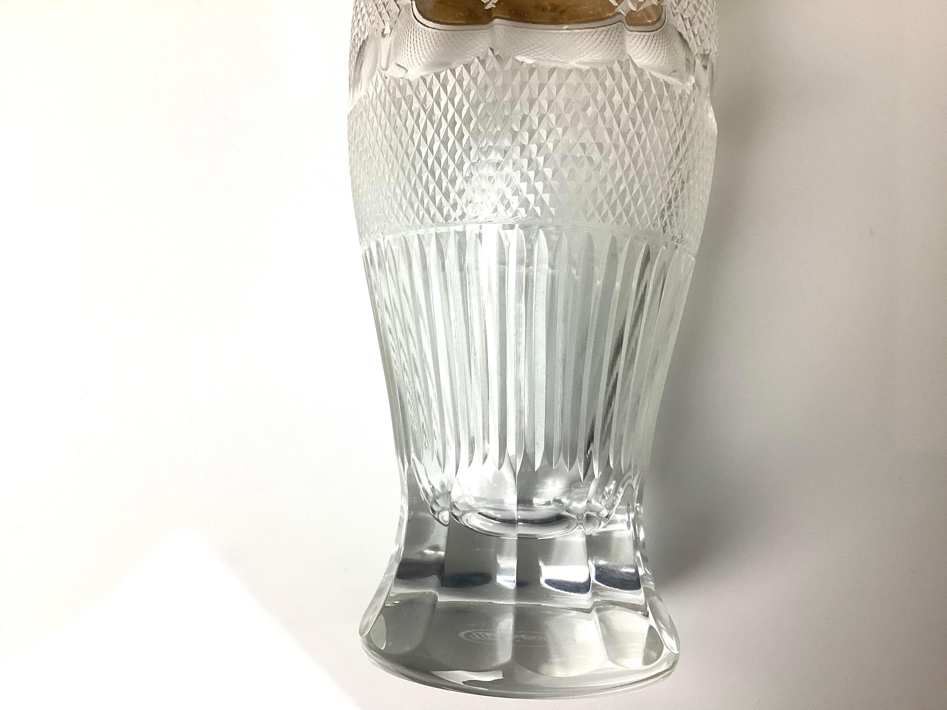 Juego de 6 vasos de agua Splendid de cristal tallado Moser de los años 60 en Excelente estado para la venta en Lambertville, NJ