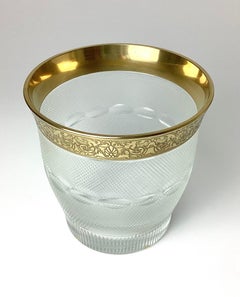 1960s Moser Splendid Gold Etch Champagne or Ice Bucket