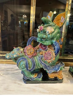 1960s Mother Guardian Foo Dog Pair