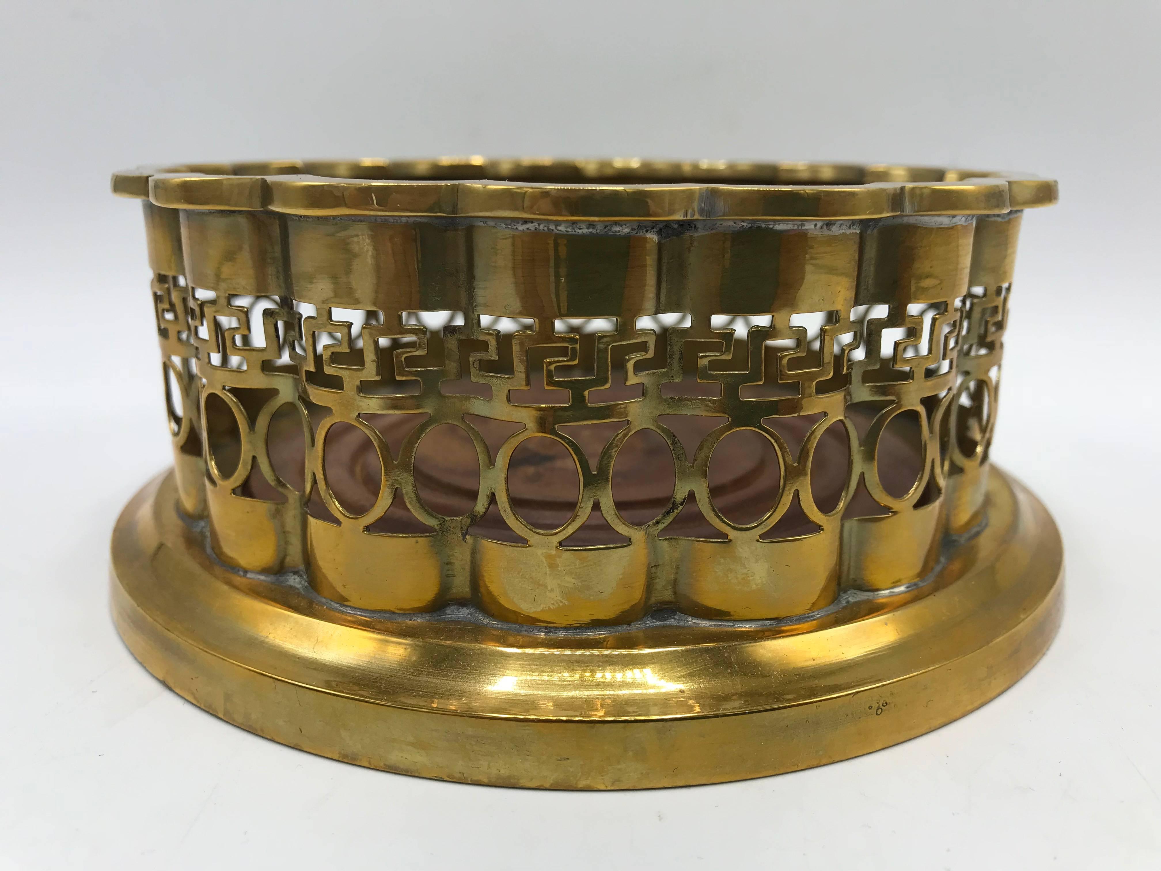 brass wine coaster