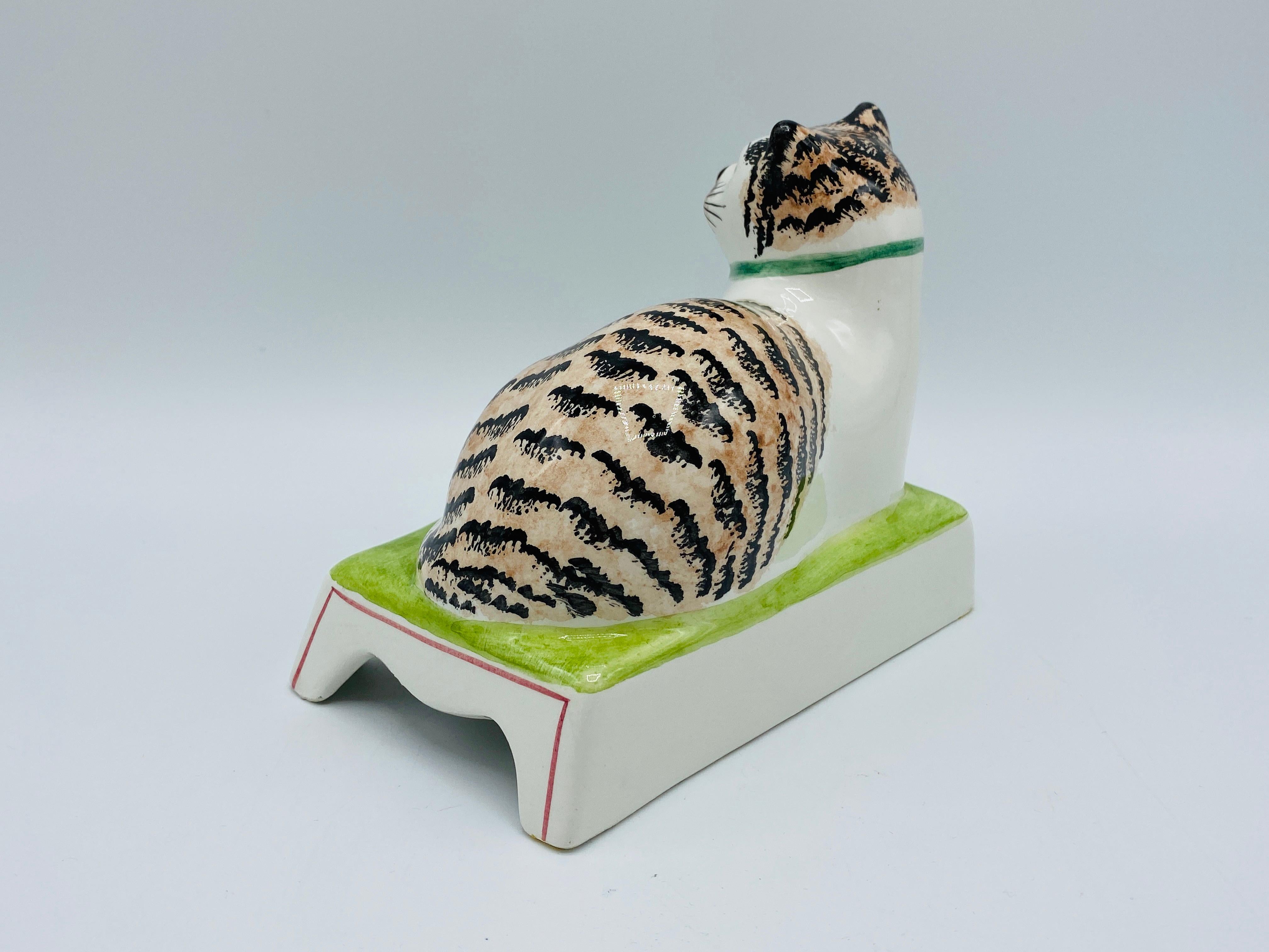 1960s Mottahedeh Italian Ceramic Cat Sculpture 1