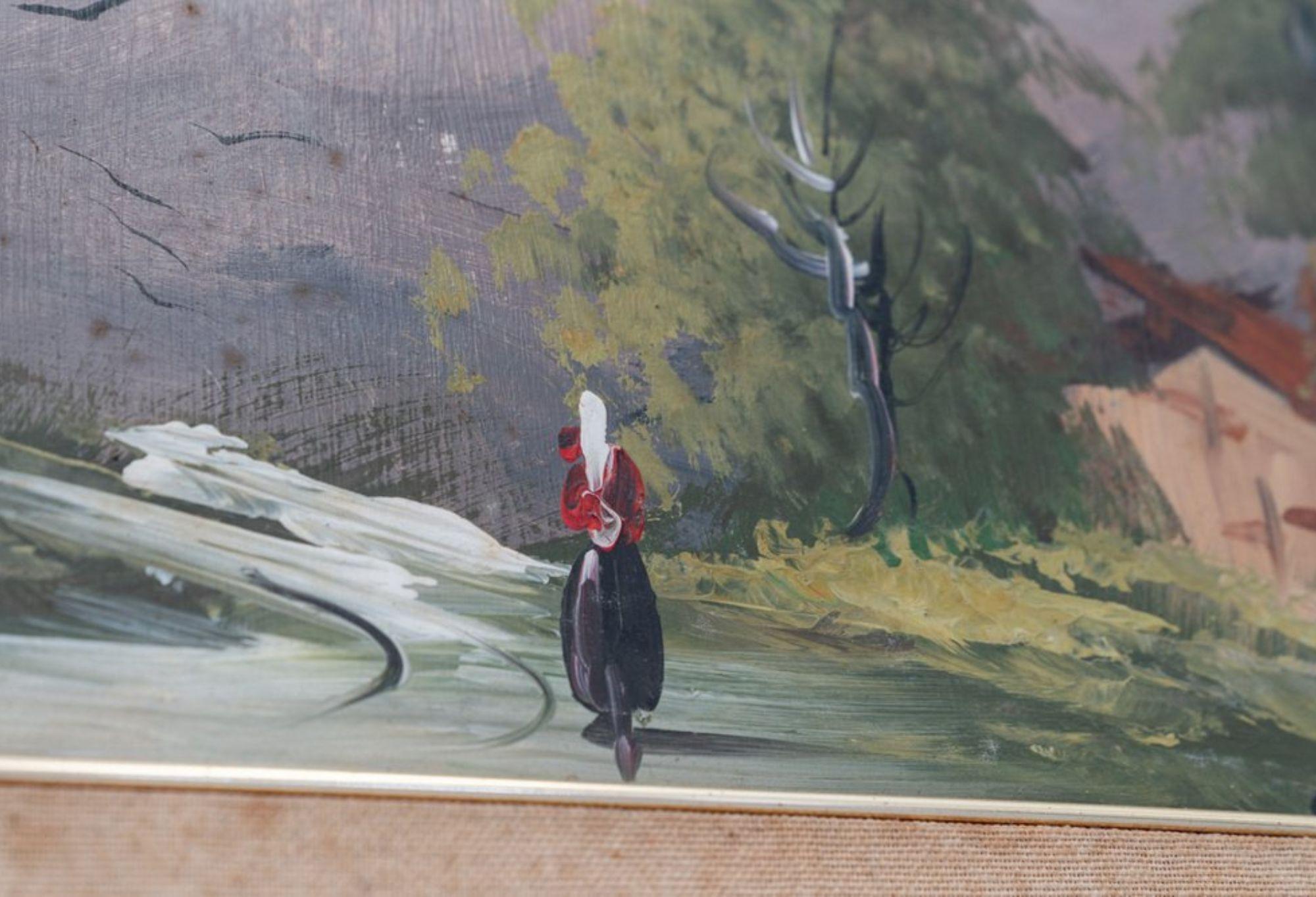 peinture à l'huile d'un paysage de montagne des années 1960 - Paysage alpin paisible

Plongez dans la beauté sereine des montagnes avec cette exquise peinture à l'huile des années 1960. Capturant la tranquillité et la majesté des paysages alpins,