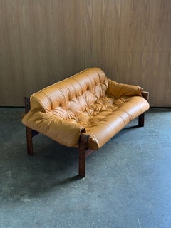1960s MP41 Sofa by Percival Lafer — Jatobá Frame, New Leather