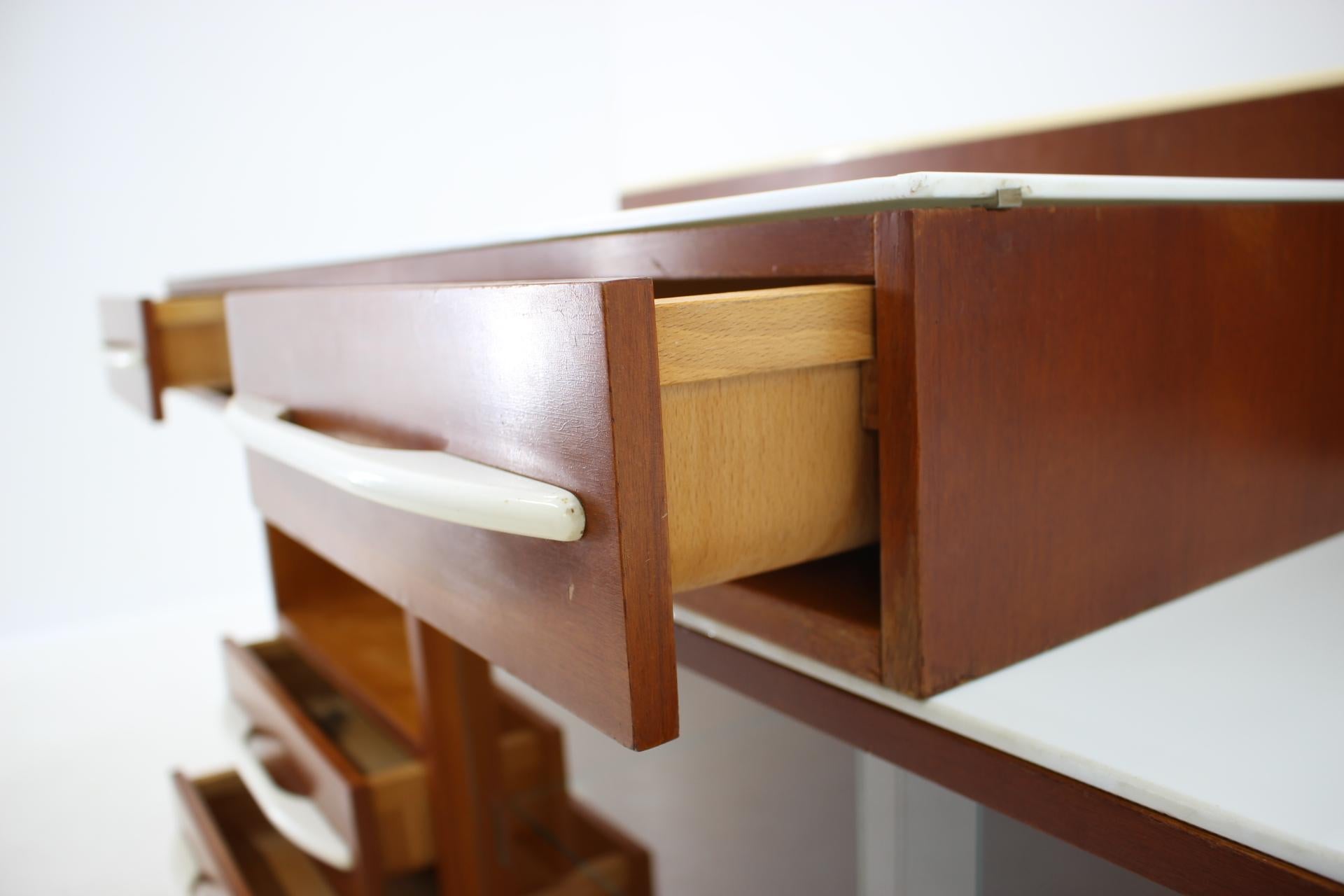 Mid-20th Century 1960s M.Pozar Modular Set of Desk and Chest of Drawers, Czechoslovakia For Sale