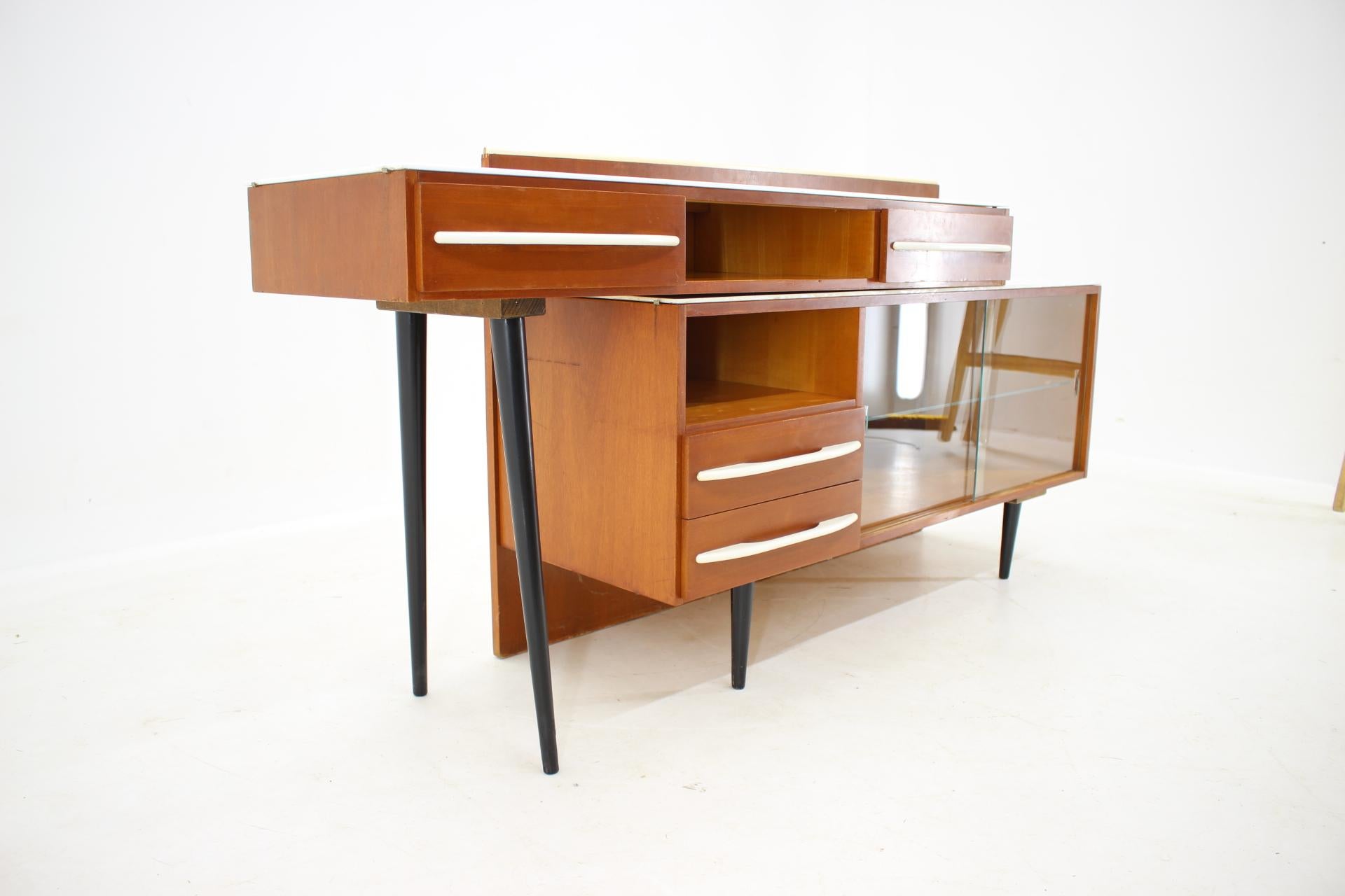 1960s M.Pozar Modular Set of Desk and Chest of Drawers, Czechoslovakia For Sale 1