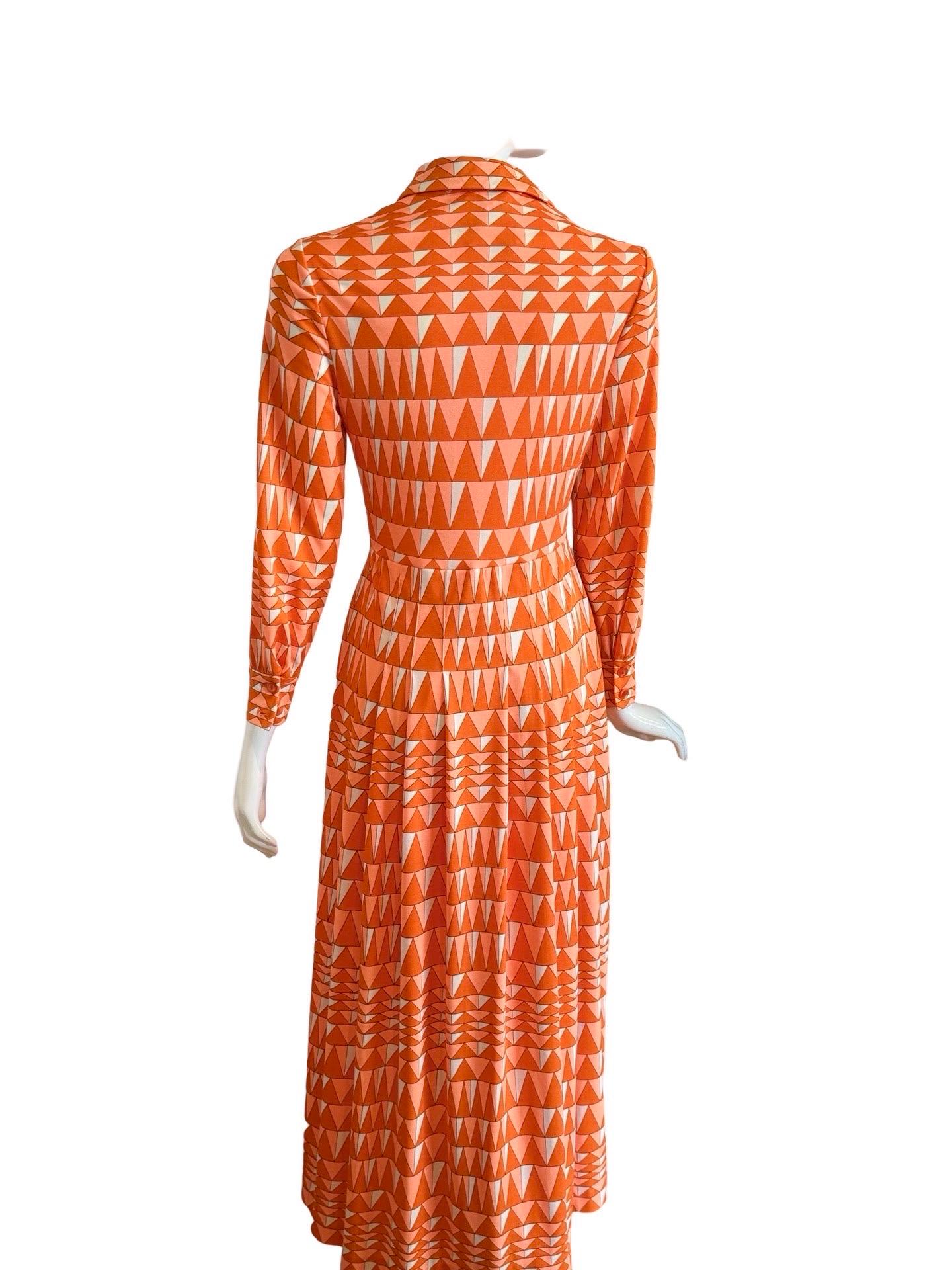Women's 1960s Mr Dino Geometric Maxi Dress For Sale