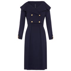 Retro 1960s Mr Mort Navy Dress and Jacket Suit