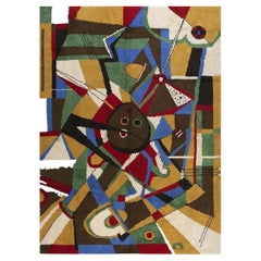 Rugs On Net Bold Vintage Mid Century Modern German Deco Sonia Delaunay Art Rug