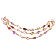 1960s Multi Gemstone Necklace