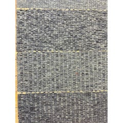 Tapis suédois contemporain en laine tissé à plat, style « runner » à rayures, de style kilim, datant des années 1960 et regroupant plusieurs époques