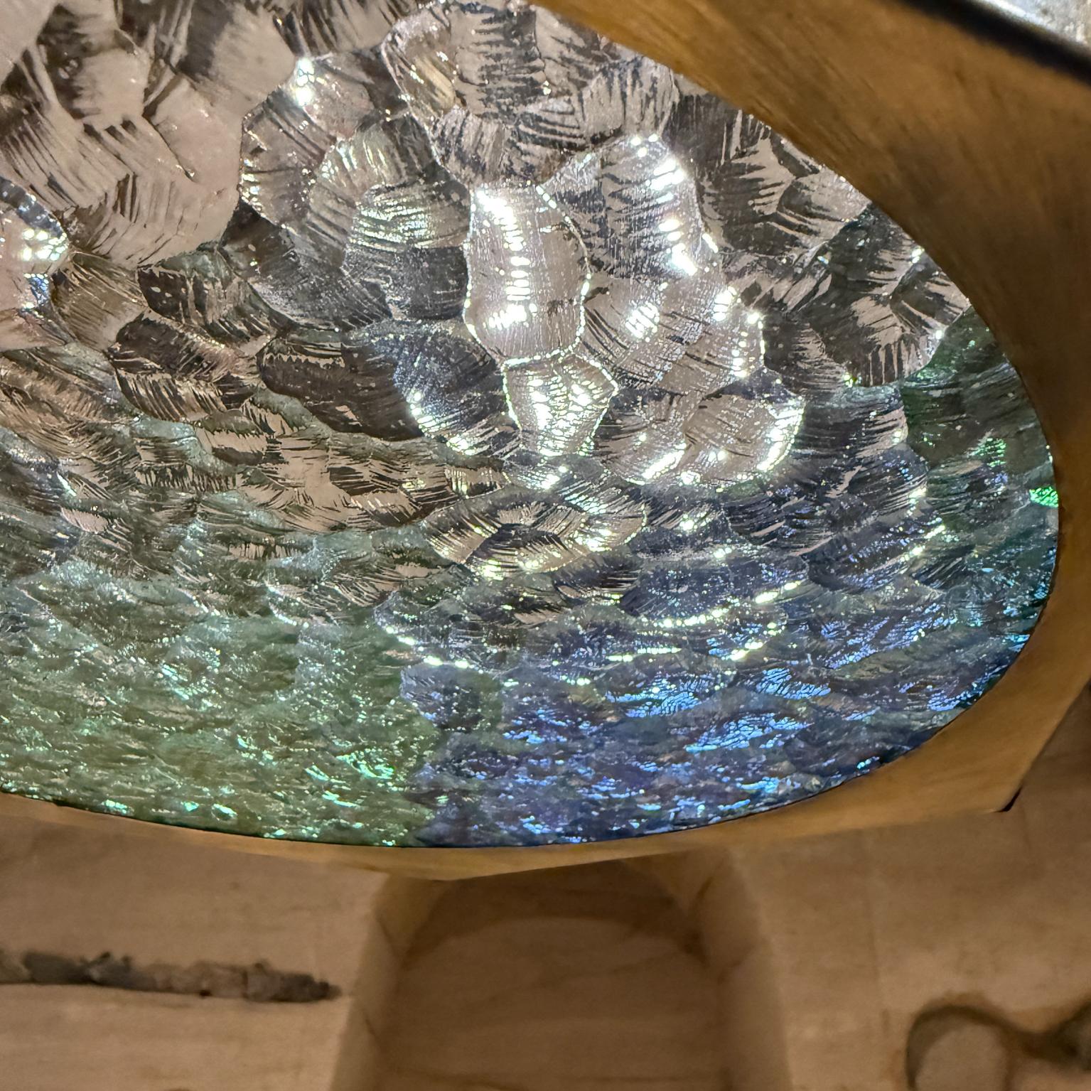 Ottone Lampadario a sospensione in vetro multicolore degli anni '60 di Felipe Delfinger Federers in vendita