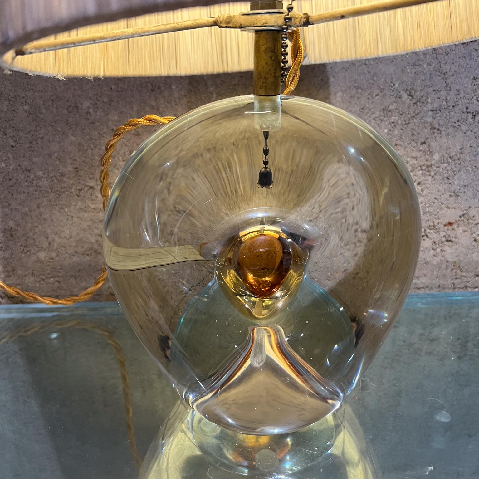 1960s Murano Art Glass BAK Table Lamp Lamparas Mexico City In Good Condition For Sale In Chula Vista, CA