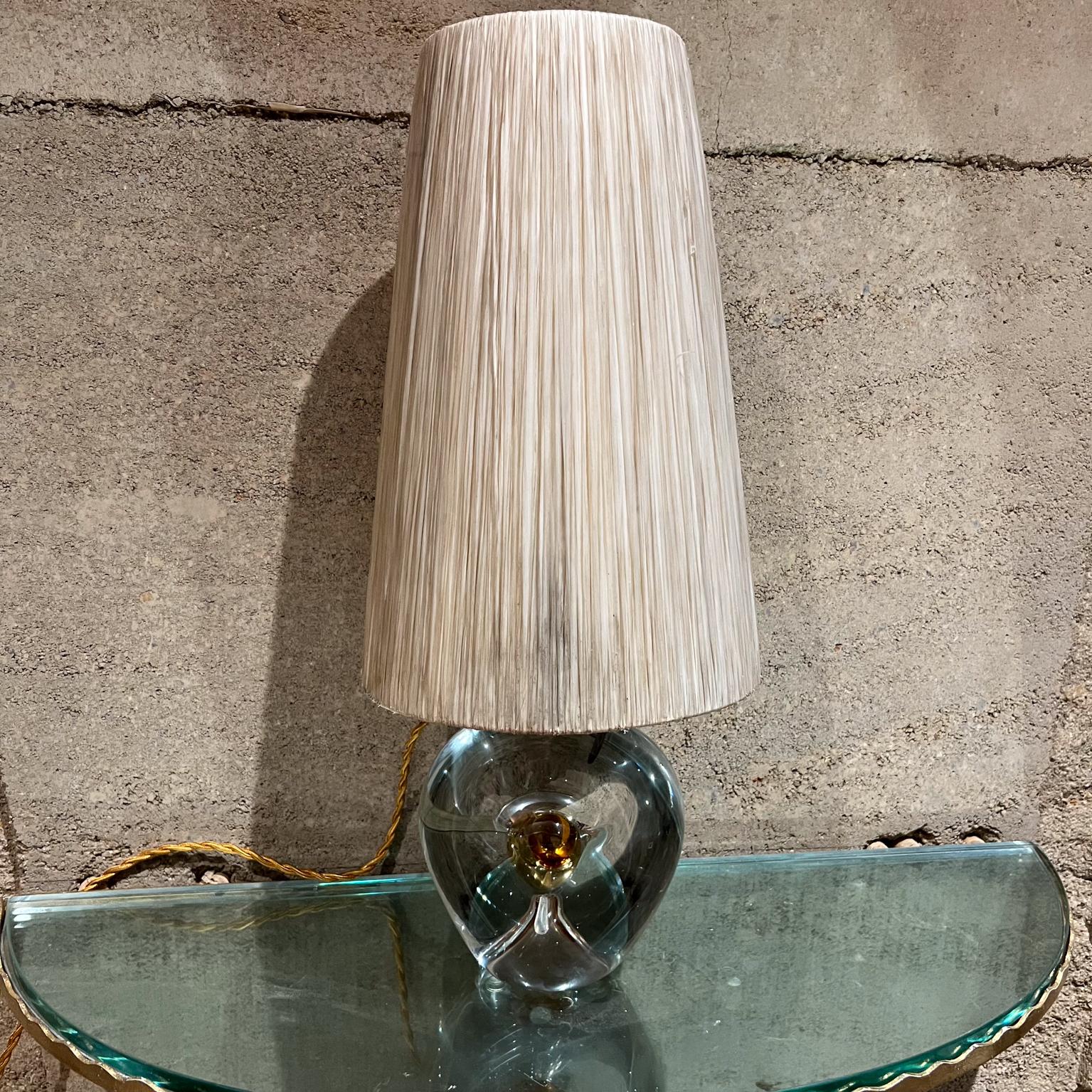 Mid-Century Modern 1960s Murano Art Glass BAK Table Lamp Lamparas Mexico City For Sale