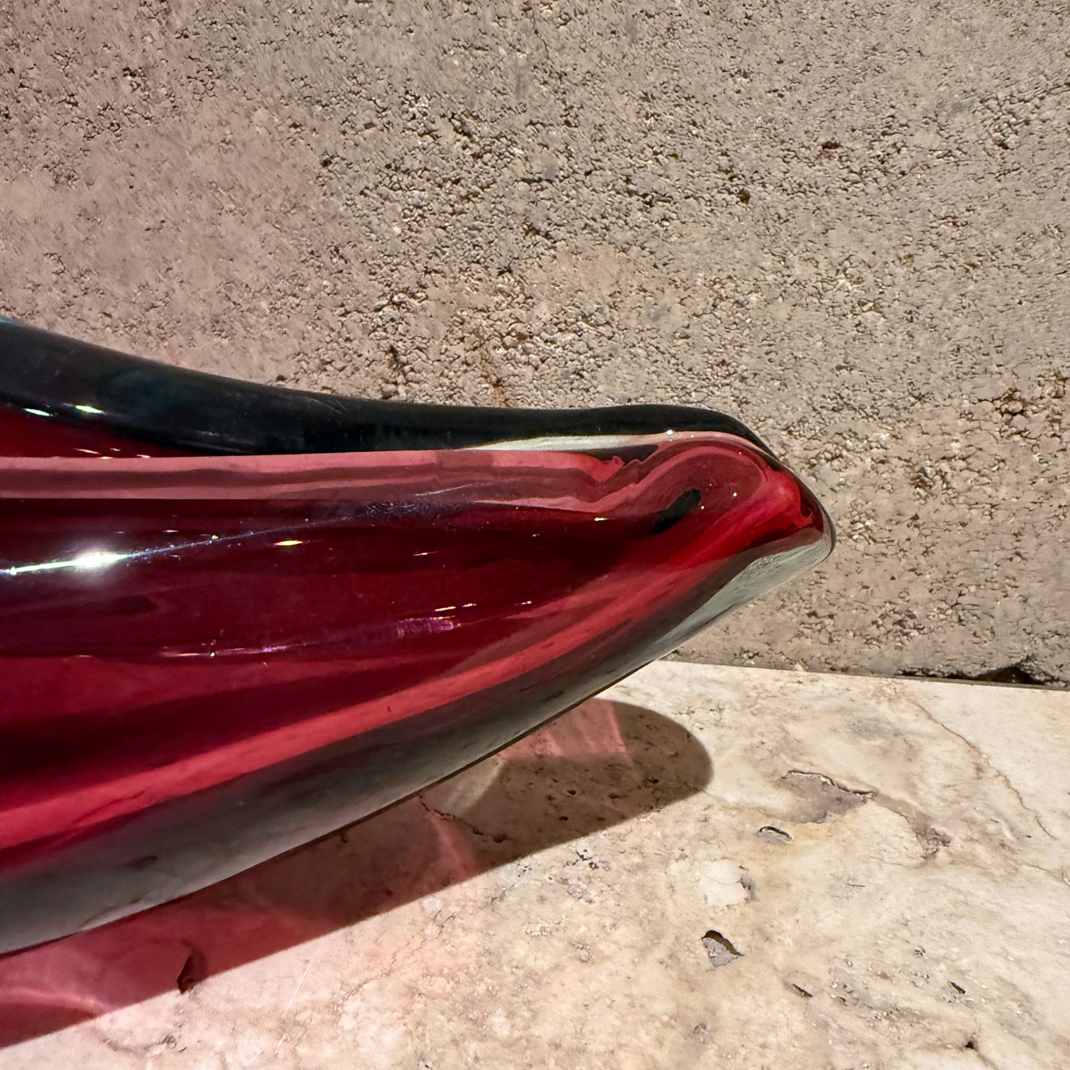 1960s Murano Art Glass Sommerso Purple Bowl Italy For Sale 4