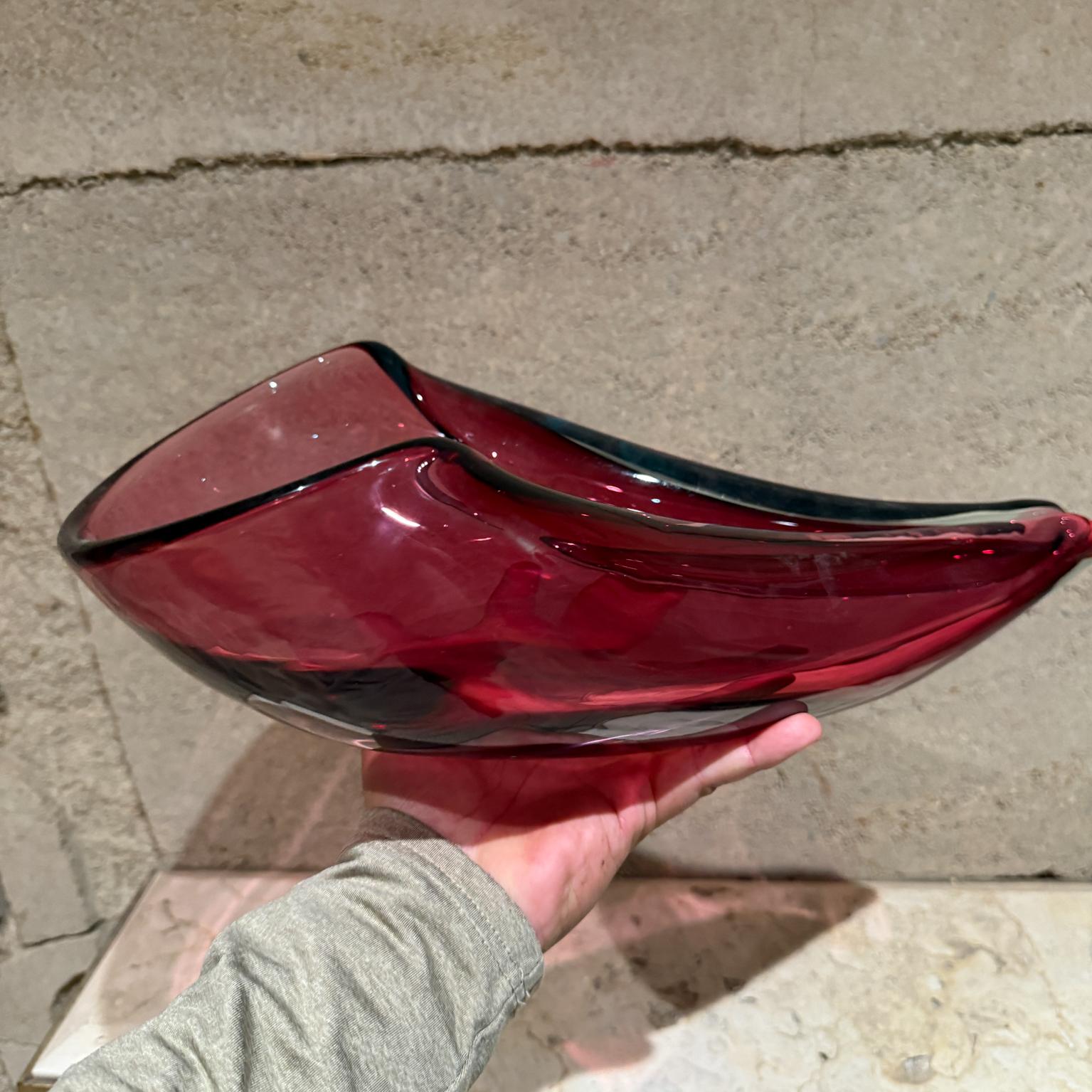 1960s Murano Art Glass Sommerso Purple Bowl Italy For Sale 5