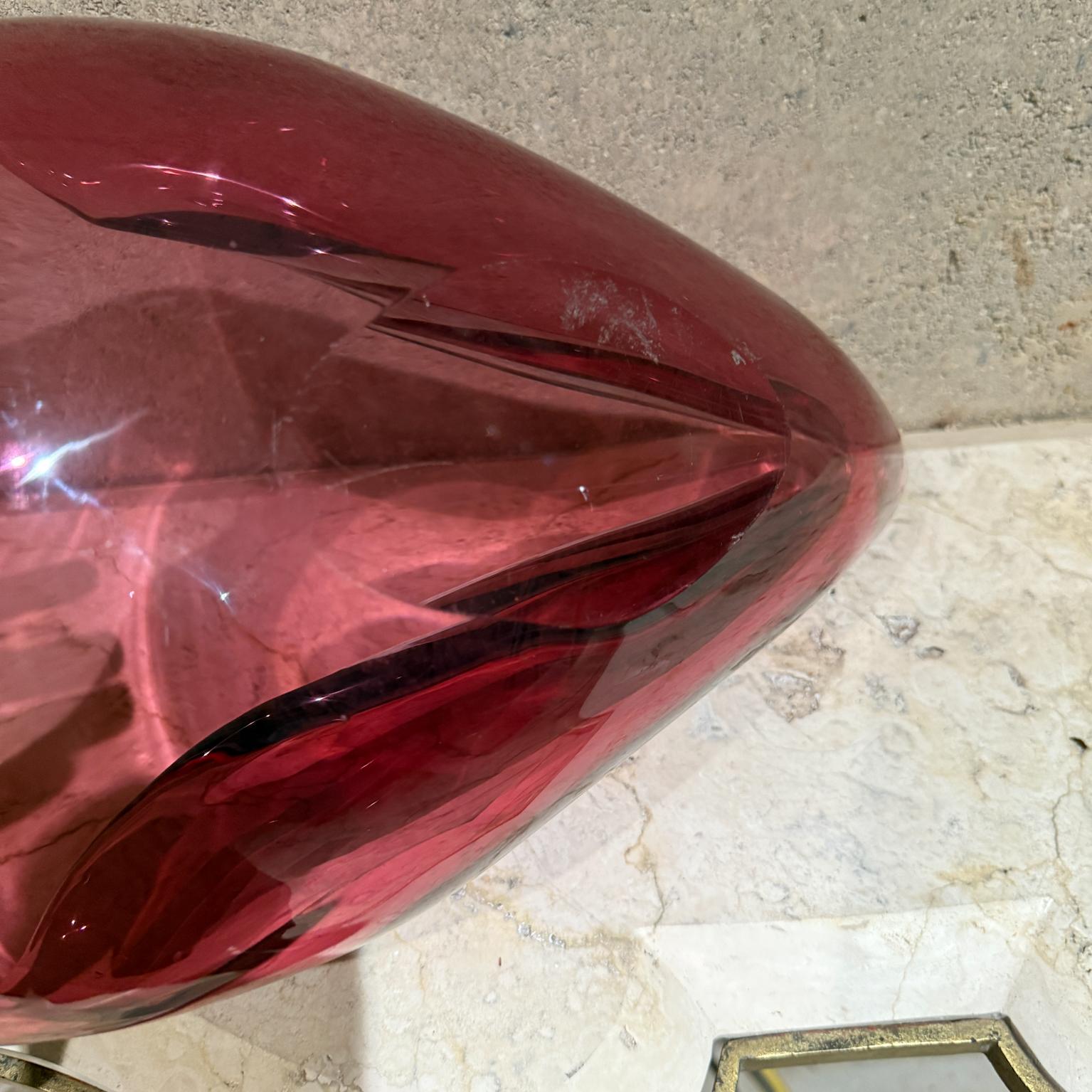 1960s Murano Art Glass Sommerso Purple Bowl Italy For Sale 7