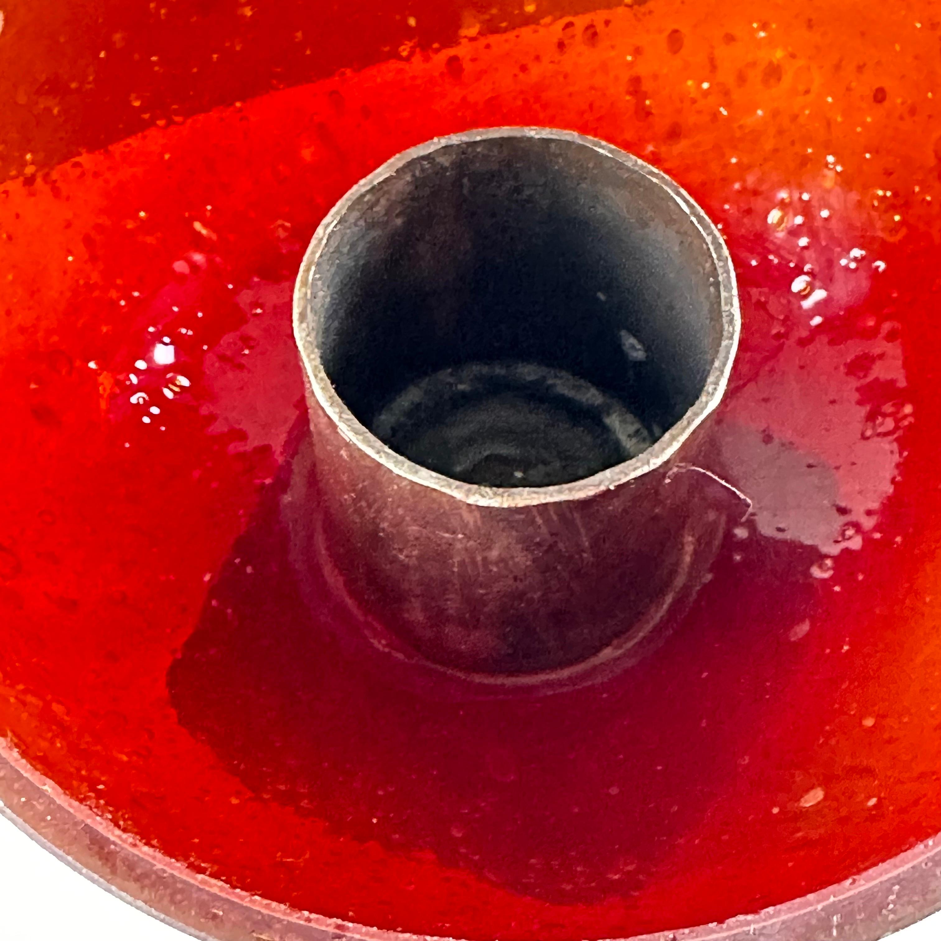 Brutalistische Murano-Kerzenhalter aus den 1960er Jahren, ein Paar auffälliger handwerklicher Kreationen (Muranoglas) im Angebot