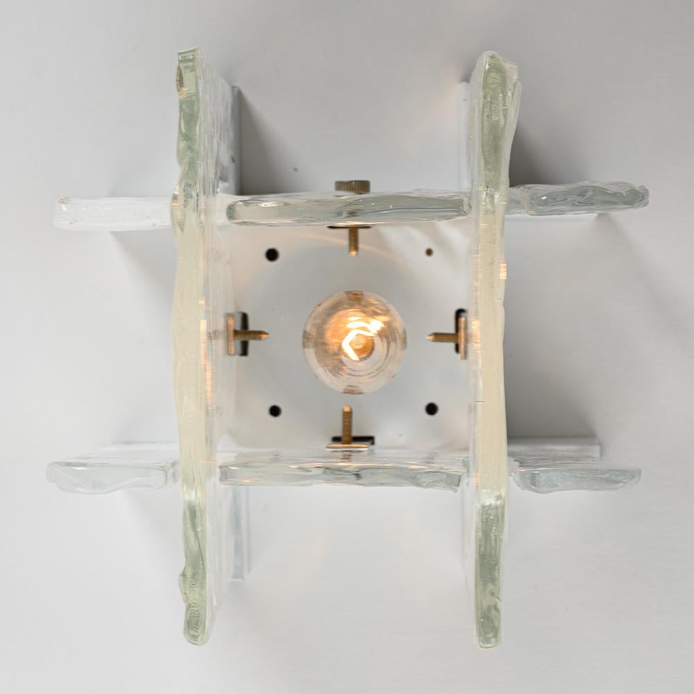 1960's Murano flushmount by Carlo Nason for Mazzega and/or Kalmar. In Good Condition For Sale In Schoorl, NL